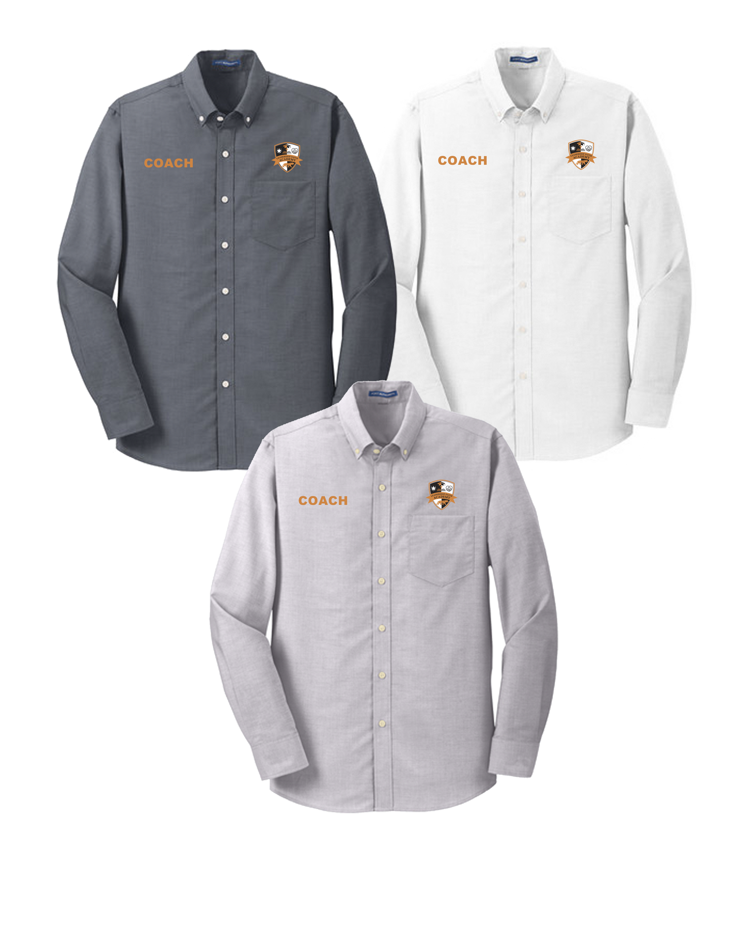 **STAFF ONLY** Leadership Faith Academy Embroidered Oxford L/S Shirt