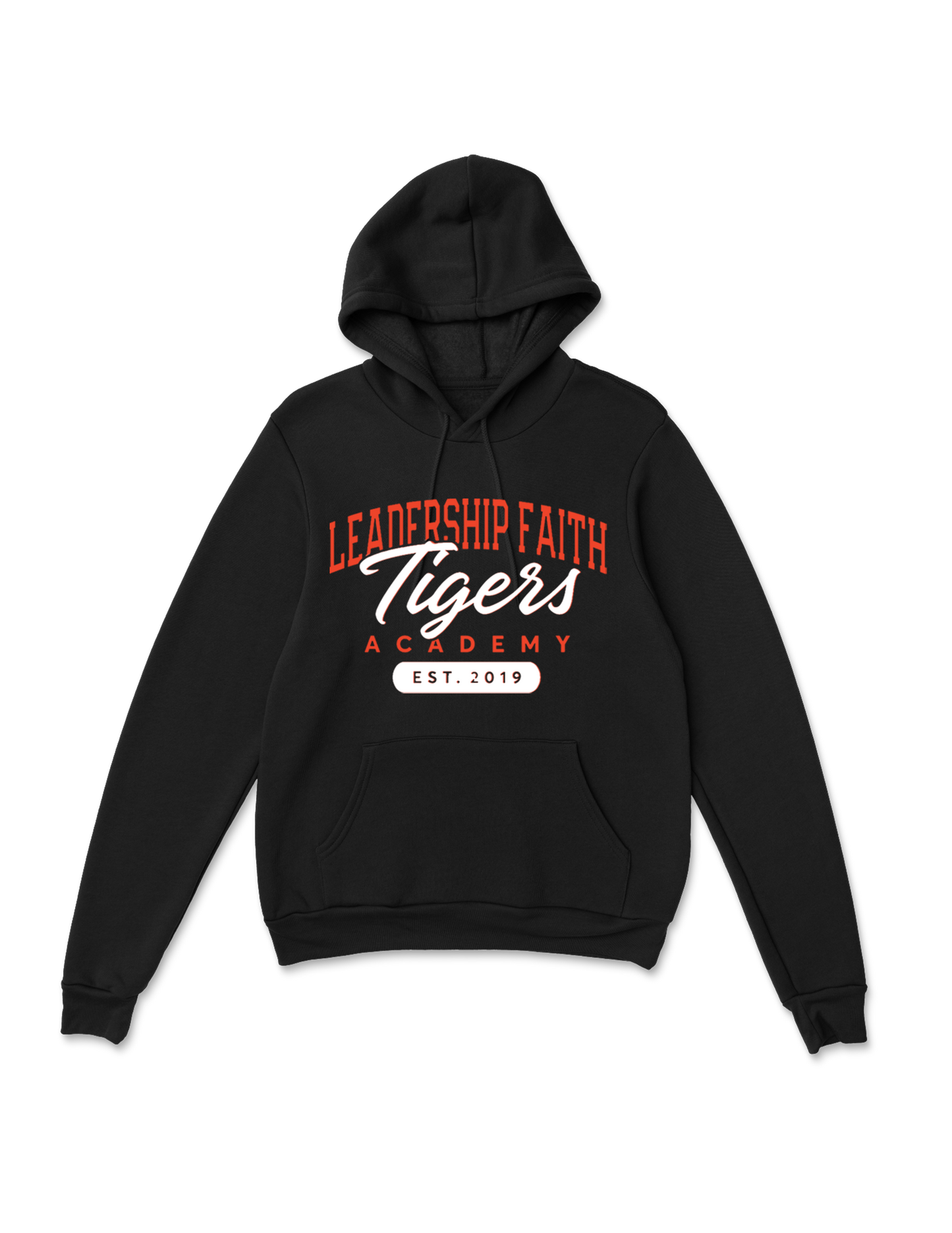 **PE Uniform Approved** Leadership Faith Academy Est. 2019 Fleece Hoodie - Unisex - Black