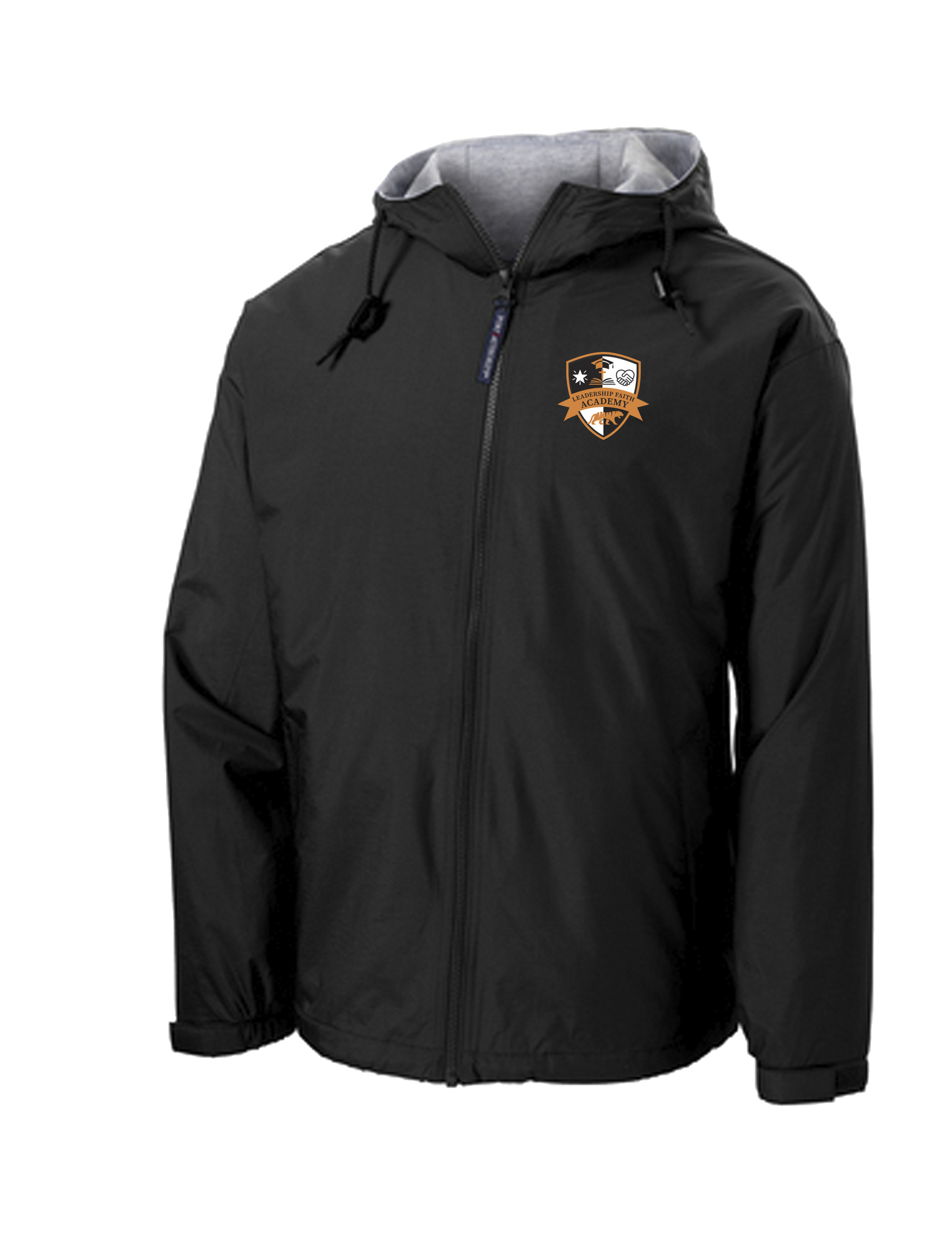 **Uniform Approved** Leadership Faith Academy Uniform Embroidered Nylon Fully Lined Zip Team Jacket
