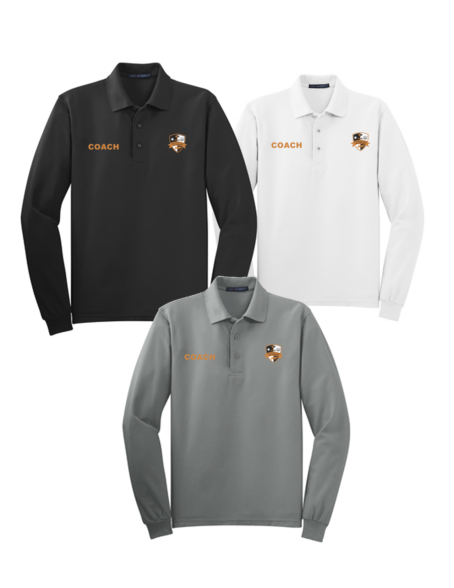 **STAFF ONLY** Leadership Faith Academy Cotton Blend L/S Polo Shirt