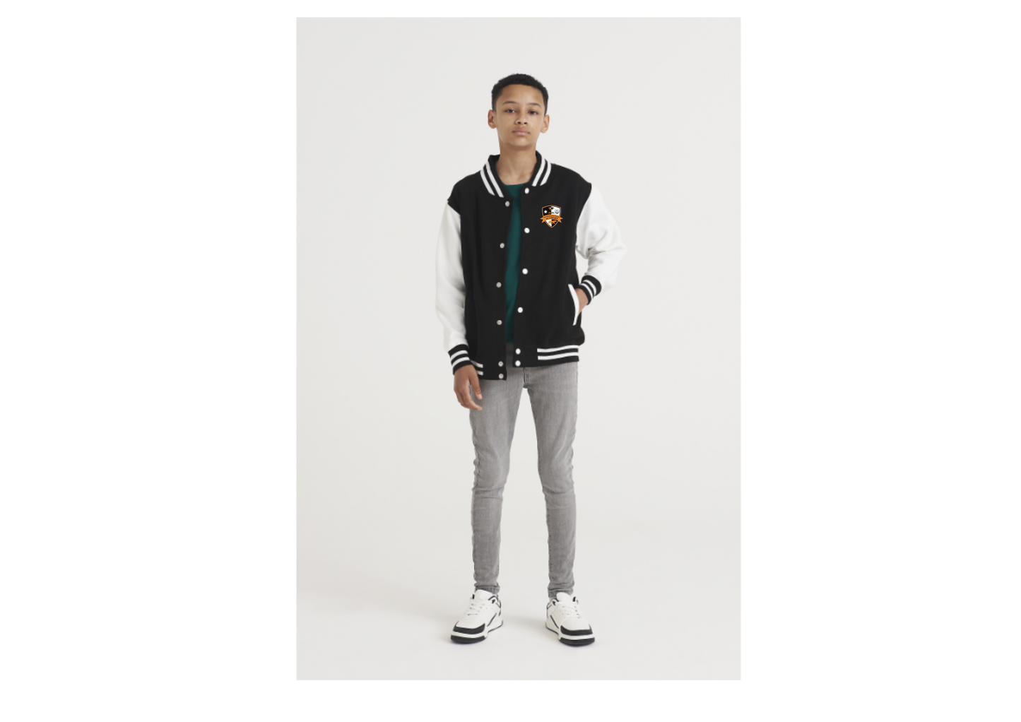 **PRE-ORDER** LFA Lightweight Fleece Letterman Jacket - Black