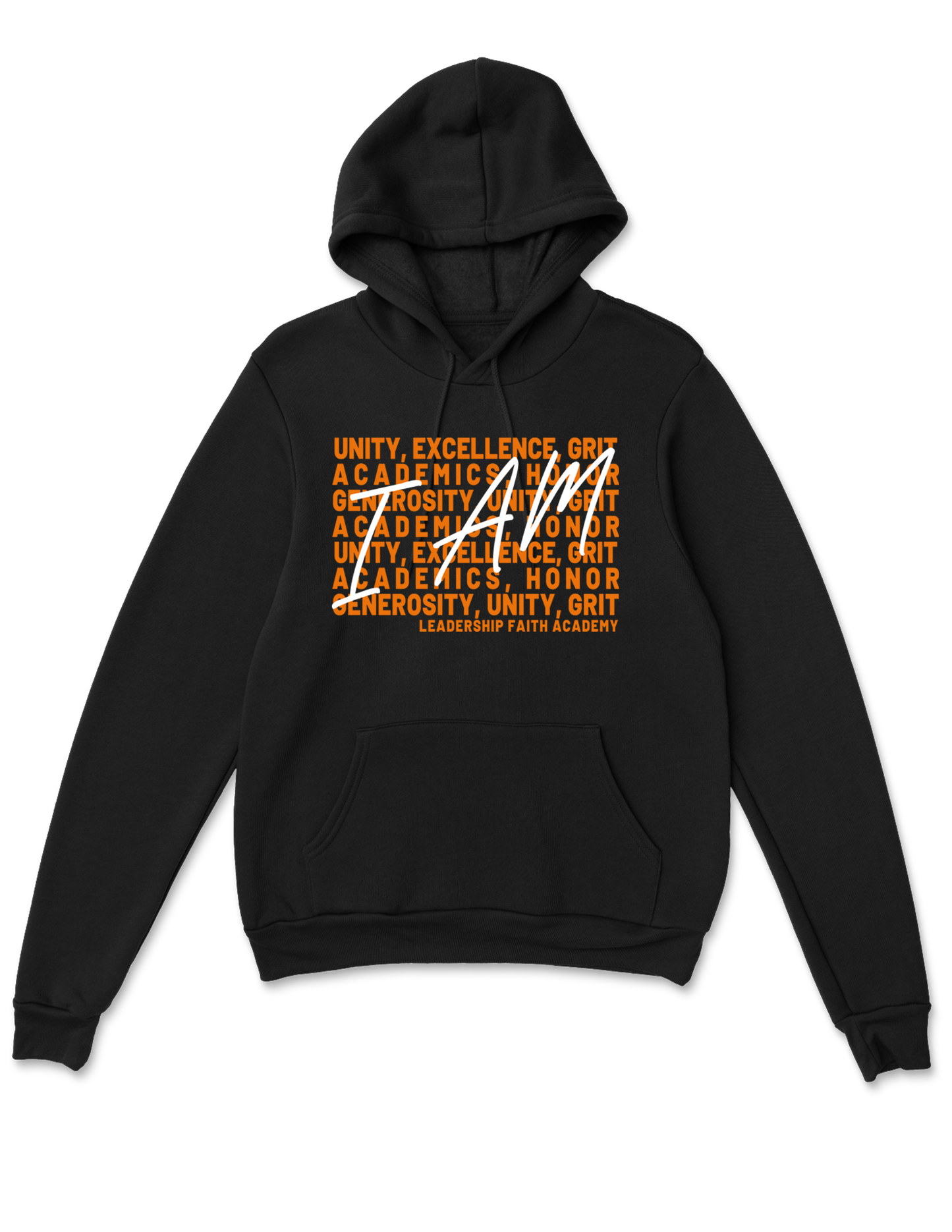**PRE-ORDER** "I AM" Core Values Sweatshirt Hoodie - Black