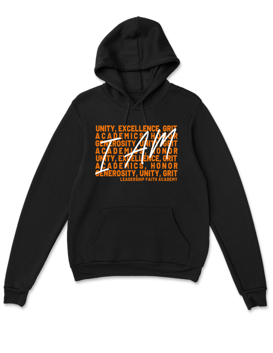 **PRE-ORDER** "I AM" Core Values Sweatshirt Hoodie - Black - Unisex