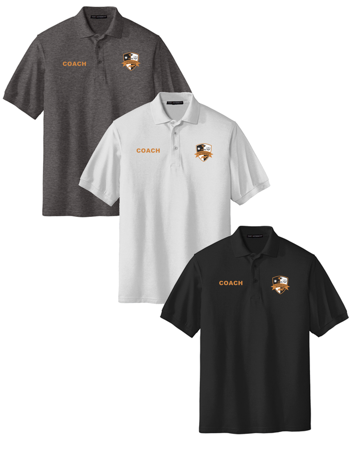 **STAFF ONLY** Leadership Faith Academy Cotton Blend S/S Polo Shirt