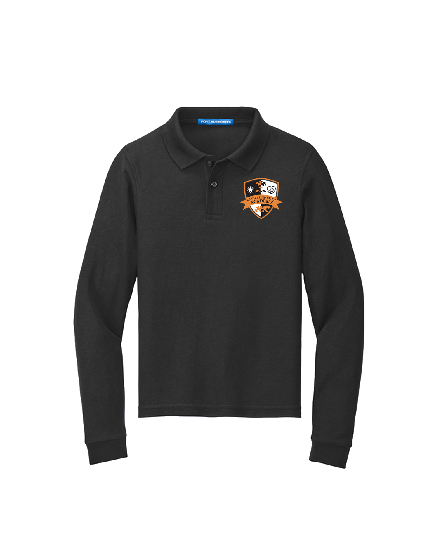 **Uniform Approved** Leadership Faith Academy Embroidered Polo Shirt - Long Sleeve